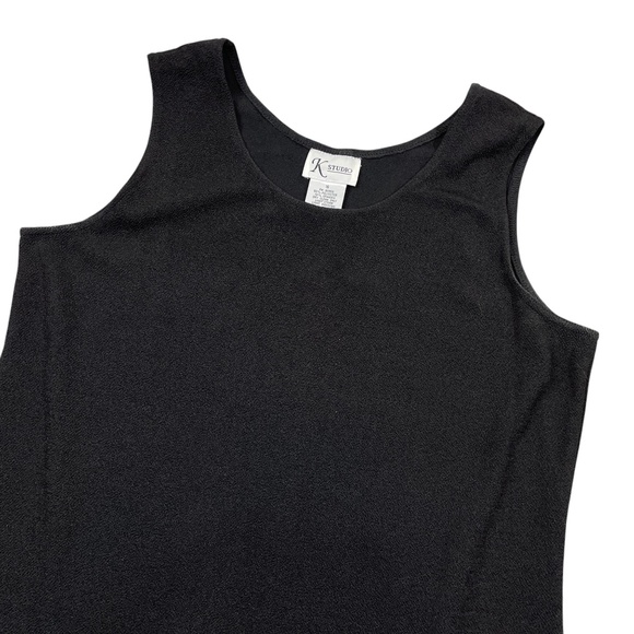 K Studio 16 Black Dress Sleeveless Polyester Spandex - Picture 2 of 4